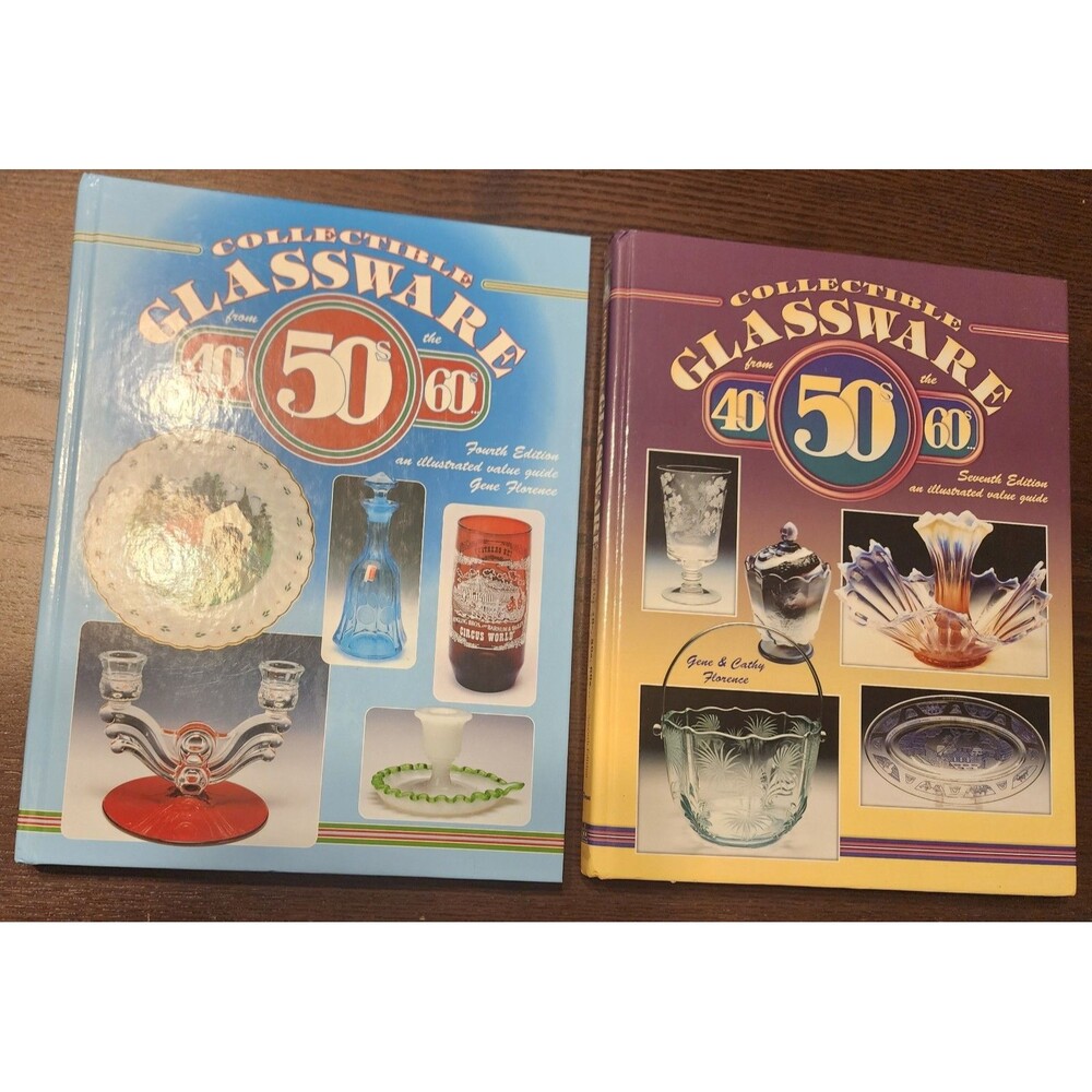 (2) Two ~ 1998 & 2004 ~ 40s 50s 60s Collectible Glassware Books